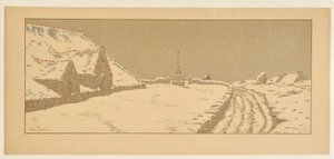 De sneeuw door Henri Rivière