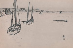 Bretons Landschap door Henri Rivière