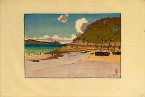 Le Châtelier en het fort La Latte (Saint-Cast) door Henri Rivière