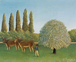 Weideland De Weide door Henri Rousseau