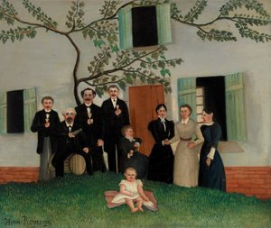 De familie door Henri Rousseau