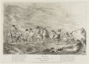 Rekruten die bij het regiment gaan door Henri Simon Thomassin
