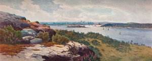 Sydney vanuit Vaucluse, ca. 1906 door Henri Tebbitt