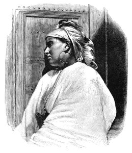 Een Arabische vrouw uit Tanger, Marokko, 1895