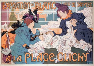 Expositie de Blanc op Place Clichy door Henri Thiriet