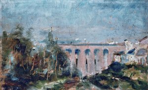 Le Viaduc du Castelviel a Albi door Henri Toulouse Lautrec de