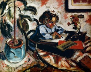 Een klein schoolmeisje, 1907 door Henri Victor Gabriel Le Fauconnier