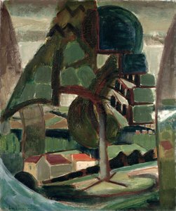 Landschap bij Meulon-Hardricourt door Henri Victor Gabriel Le Fauconnier
