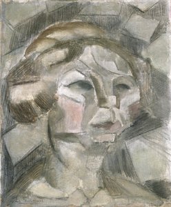 Studie voor het hoofd van Overvloed door Henri Victor Gabriel Le Fauconnier