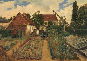 De Bloementuin door Henri de Braekeleer