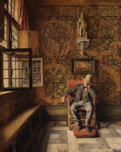 De Man in de Stoel door Henri de Braekeleer