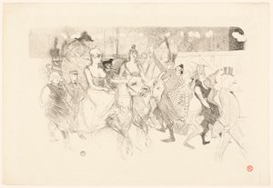 Een Gala-avond in de Moulin Rouge door Henri de Toulouse-Lautrec