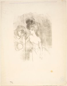 Anna Held en Baldy door Henri de Toulouse-Lautrec