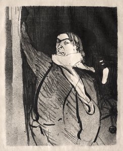 Aristide Bruant door Henri de Toulouse-Lautrec