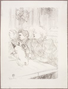 Bij La Souris, Madame Palmyre door Henri de Toulouse-Lautrec