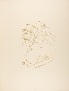 Bij het concert door Henri de Toulouse-Lautrec
