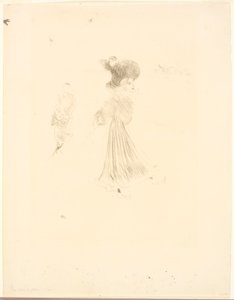 Bij het IJspaleis door Henri de Toulouse-Lautrec