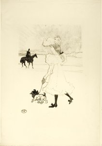 In het Bos door Henri de Toulouse-Lautrec