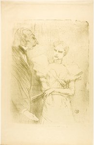 Brandès en Leloir, in Les Cabotins door Henri de Toulouse-Lautrec