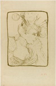 Buste van juffrouw Marcelle Lender door Henri de Toulouse-Lautrec