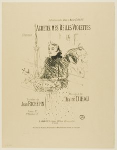 Koop mijn Mooie Viooltjes, uit Mélodies de Désiré Dihau door Henri de Toulouse-Lautrec