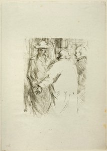Clemenceau in Busk, uit Au Pied du Sinaï door Henri de Toulouse-Lautrec