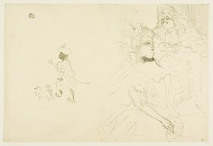 Cover voor Het verliefde voorbeeld van Ninon de Lenclos door Henri de Toulouse-Lautrec