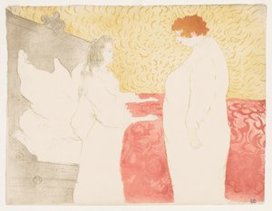 Elles: Vrouw in bed door Henri de Toulouse-Lautrec