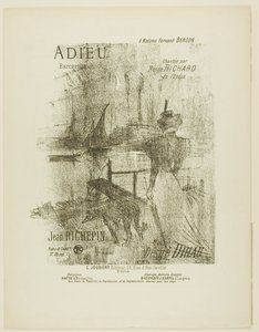 Afscheid, uit Mélodies de Désiré Dihau door Henri de Toulouse-Lautrec