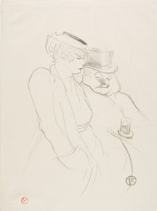 In hun veertiger jaren door Henri de Toulouse-Lautrec