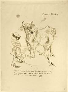 Uitnodiging voor een glas melk door Henri de Toulouse-Lautrec
