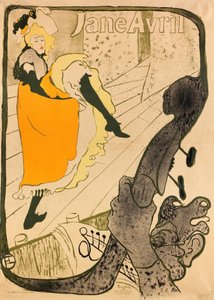 Jane Avril door Henri de Toulouse-Lautrec