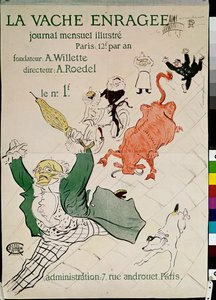 La vache enrage (De Woedende Koe), Geïllustreerd Maandelijks Tijdschrift door Henri de Toulouse Lautrec