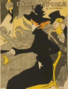 De Japanse divan door Henri de Toulouse-Lautrec