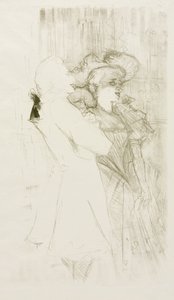 Lender en Auguez in "Het lied van het fortuin" door Henri de Toulouse-Lautrec