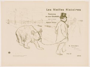 Les Vieilles histoires: Omslag - Frontispice door Henri de Toulouse-Lautrec