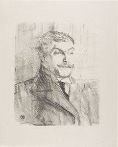 Lucien Guitry, uit Dertien Lithografieën door Henri de Toulouse-Lautrec