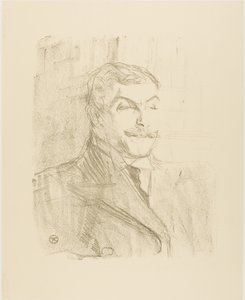 Lucien Guitry, uit Treize Lithographies door Henri de Toulouse-Lautrec