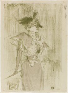 Mademoiselle Marcelle Lender, staand