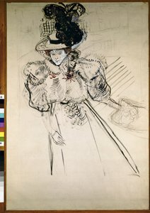 Misia Natanson door Henri de Toulouse Lautrec