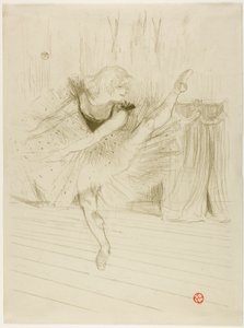 Miss Ida Heath, Engelse Danseres door Henri de Toulouse-Lautrec