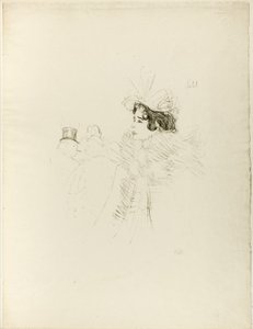 Miss May Belfort aan de Bar Achille door Henri de Toulouse-Lautrec