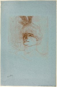 Portret van Juffrouw Marcelle Lender, driekwart zicht door Henri de Toulouse-Lautrec