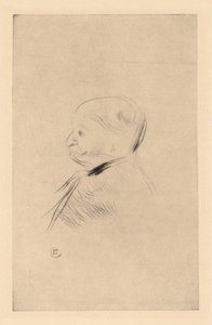 Portret van een man door Henri de Toulouse-Lautrec