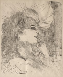 Portretten van Acteurs en Actrices: Dertien Lithografieën: Anna Held door Henri de Toulouse-Lautrec