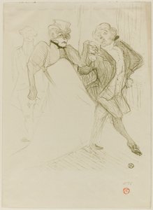 Réjane en Galipaux, in Madame Sans-Gêne door Henri de Toulouse-Lautrec