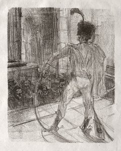 Aan de voet van de Sinaï: Schlomé Fuss in de Synagoge door Henri de Toulouse-Lautrec