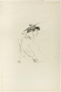 Klein Engels meisje (Miss Dolly) door Henri de Toulouse-Lautrec