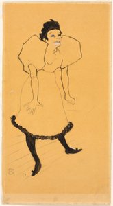 Studie door Henri de Toulouse-Lautrec