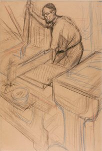 Studie door Henri de Toulouse-Lautrec